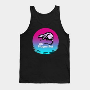 OK Plague Rat Sun and Water Vaporwave Tank Top